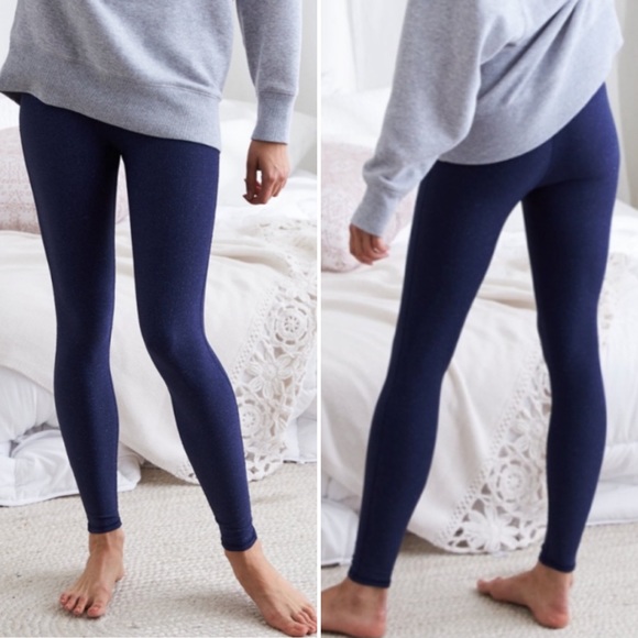 aerie Pants - Aerie Chill Navy Glitter Leggings